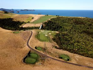 Kauri Cliffs 5th Aerial